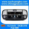 Ouchuangbo S100 In Dash Autoradio DVD GPS For Fiat 500 With 3G /Wifi 3 Zone POP