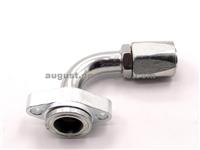 Sutrak Fitting :22.25.32.085,40-67074-16, Thermoking:83-4014, For Manuli DN22,G16, 90° Flange Reusable Flat
