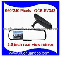 3.5 Inch Rear View Mirror Monitor With PAL /NTSC Dual-Mode