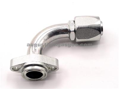 Sutrak Fitting :22.25.32.084,40-67074-20 For Manuli DN28,G20, 90° Flange Reusable Flat