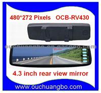 4.3 Inch Rear View Mirror Monitor With TFT-LCD Digital 480*272