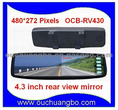 4.3 Inch Rear View Mirror Monitor With TFT-LCD Digital 480*272