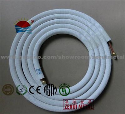 25ft Insulated Copper Line Set, Refrigeration Copper Tubing 3/8+3/4