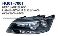 HYUNDAI SONATA 2004 Headlight Head Lamp Black 92401-3K000 92402-3K000