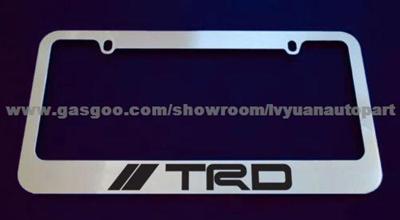 CHROME LICENSE PLATE FRAME TRD