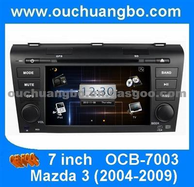 Ouchuangbo Car Head Unit Sat Nav DVD Player For Mazda 3 2004-2009 With Audio Radio Stereo