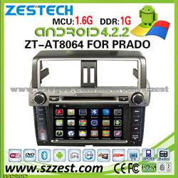 ZESTECH Android Car Dvd Gps For Toyota Prado Car Dvd Player With Gps Navigation Lastest Android 4.2.2 Vesion