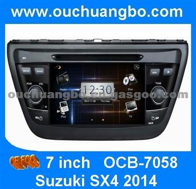 Ouchuangbo Suzuki SX4 2014 For In Dash Car DVD Radio Stereo Player Bluetooth GPS Navigation Rear Camera Ipod TV