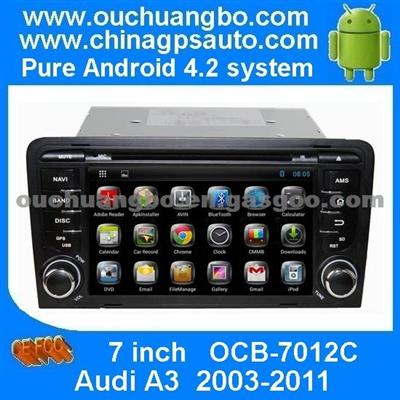 Ouchuangbo Android 4.2 In Dash Autoradio Navi Stereo Multimedia For Audi A3 2003-2011 With CD Player