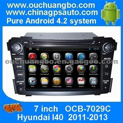 Ouchuangbo Android 4.2 HD 800*480 Capacitive Multi Media Sat Nav For Hyundai I40 2011-2013 With TV Tuner 3G WIFI