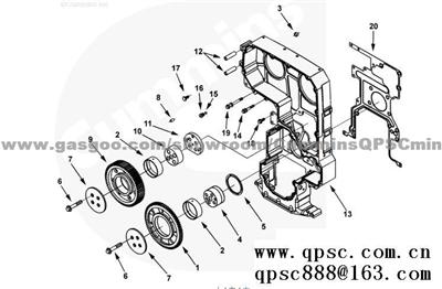 Cummins ISX Screw, Hex Flange Head Cap 3680781