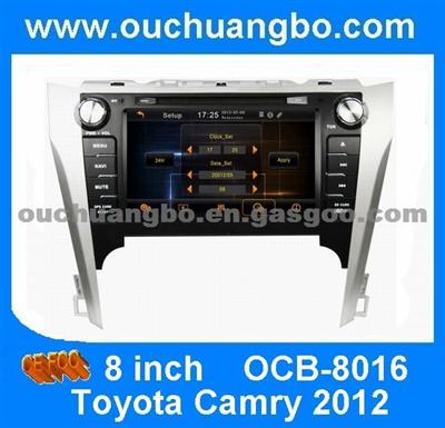 Ouchuangbo Factory HD Car Autoradio For Toyota Camry 2012 GPS Navigation, Bluetooth, RDS, Radio Player