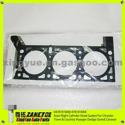 04781018AB 4781018AB Auto Right Cylinder Head Gasket For Chrysler Town & Country Voyager Dodge Grand Caravan