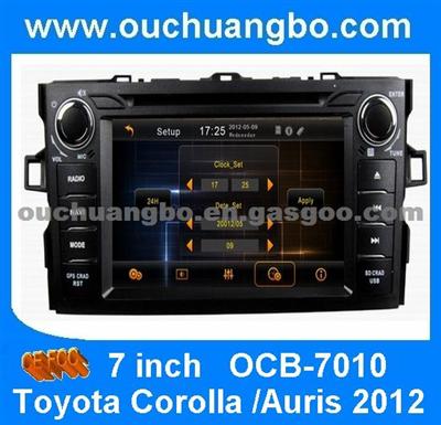 Ouchuangbo Navi Multimedia Headunit Autoradio Sat Nav DVD Player For Toyota Corolla /Auris 2012