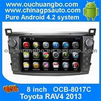 Ouchuangbo Android 4.2 Car GPS Headunit Autoradio Navi In Dash DVD Radio Toyota RAV4 2013 HD Resolution 3G,DVR,USB,Analog TV