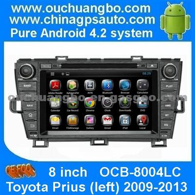Ouchuangbo 2009-2013 Android 4.2 DVD Navi Headunit Autoradio Toyota Prius Left Support Arabic /Bulgarian /Catalan Language Etc