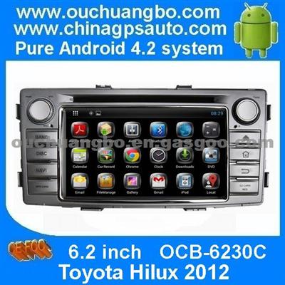 Ouchuangbo Android 4.2 Auto Radio New DVD GPS Video Player Navigation System Toyota Hilux 2012-2014 Bluetooth IPod USB SD 3G Wifi