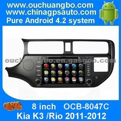 Ouchuangbo Android 4.2 Kia K3 /Rio 2011-2012 GPS Navigation DVD Player ,TV,Multimedia Video System