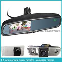 Honda Toyota Mazda Car Rear View Mirror With Car Backup Camera And Auto-Dimming