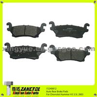 15240812 Auto Rear Brake Pads For Chevrolet Hummer H3 3.5L 2005