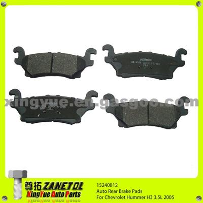 15240812 Auto Rear Brake Pads For Chevrolet Hummer H3 3.5L 2005