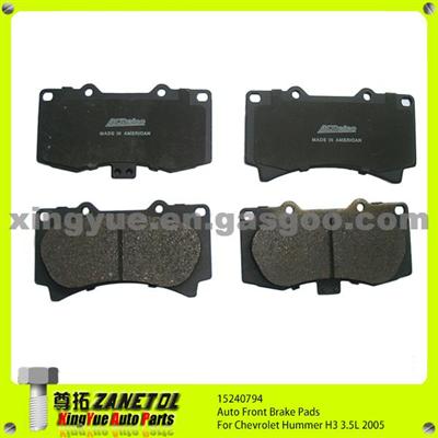 15240794 Auto Front Brake Pads For Chevrolet Hummer H3 3.5L 2005