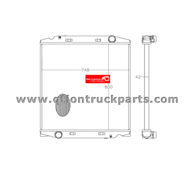 41218266 800x748x42mm Radiator IVECO Stralis