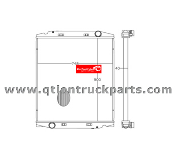 504011119 900x748x42mm Radiator IVECO Stralis