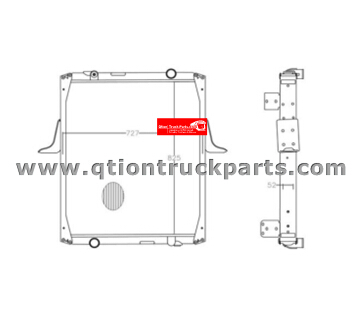 5010315656 825x727x52mm Radiator RENAULT RVI Kerax