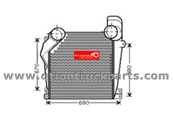 6565010101 600x797x50mm Intercooler MERCEDES ACTROS