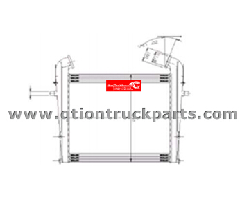 1100086, 352304, 524305, 570455 570457 Intercooler SCANIA