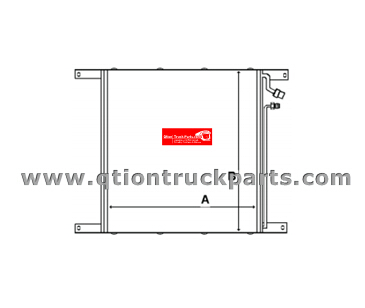 1321833 500x535x16mm Intercooler DAF 95 XF