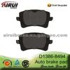 D1386-8494 Rear Brake Pad For Audi S5 (OE NO.:8KO-698-451)
