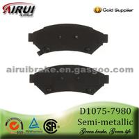 Auto Brake Pad D1075-7980 For Buick/Chevrolet (OE No.:88964099)