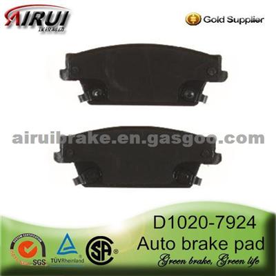 D1020-7924 Rear Brake Pad For 2004 Cadillac SRX (OE NO.:89047758)