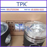 DAEWOO DE12TI ,D2366 PISTON KIT, 65.02501-0222