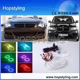 High Quality RGB Colorful With Remote Control LED Angel Eyes Halo Ring Kit