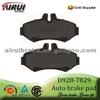 High Quality D928-7829 Rear Brake Pad For Mercedes Benz, Volkswagen