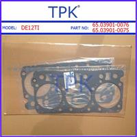 DAEWOO DE12TI HEAD,FULL GASKET KIT, 65.03901-0076,65.03901-0075