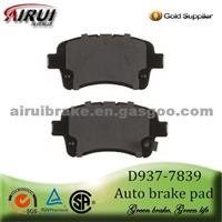 High Quality D937-7839 Front Brake Pad For Mazda, Suzuki