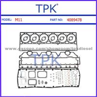 CUMMINS M11,QSM11,ISM11 TOP, UPPER GASKET KIT 4089478