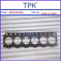 Komatsu 6D95,S6D95 Cylinder Head, Full, Overhaul,Block Gasket Kit,Set,6207-61-5311,6206-11-1810,6206-11-1830