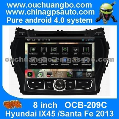 Ouchuangbo Android 4.0 Car Stereo DVD Player RDS Radio Hyundai IX45 /Santa Fe 2013 S150 In Dash Head Unit GPS Navigation