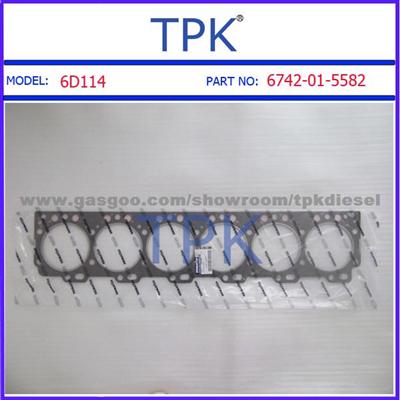 Komatsu S6D114E-1,SA6D114E-1,SA6D114E-2,SAA6D114E-2,S6D114,SA6D114,SAA6D114 Gasket Kit