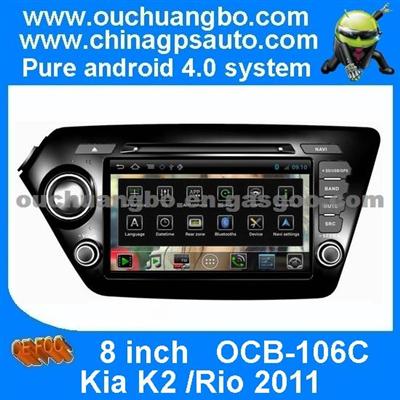 Ouchuangbo Android 4.0 S150 Kia K2 /Rio 2011 Car Audio GPS Navigation Central Multimedia Headunit With Bluetooth MP3 TV