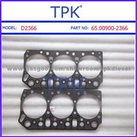 Daewoo D2366,D2366T Cylinder Head, Full, Overhaul Gasket Kit,Set, 65.00900-2366