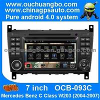 Ouchuangbo Android 4.0 Mercedes Benz C Class W203 (2004-2007) Car Radio DVR 3G Wifi DVD Navi Multimedia S150 System