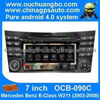 Ouchuangbo Android 4.0 Car Navigation Stereo Video Mercedes Benz E-Class W211 (2002-2008) With S150 Radio Bluetooth Capacitive Touch Screen