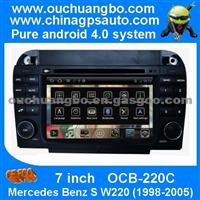 Ouchuangbo Android 4.0 Car DVD Automotivo Radio Player For Mercedes Benz S W220 (1998-2005) With S150 BT Camera Audio Stereo