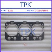 Isuzu 6QA1 Cylinder Head, Full, Overhaul Gasket Kit,Set, 1-11141-169-0